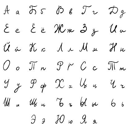 rusça el yazısı fontu